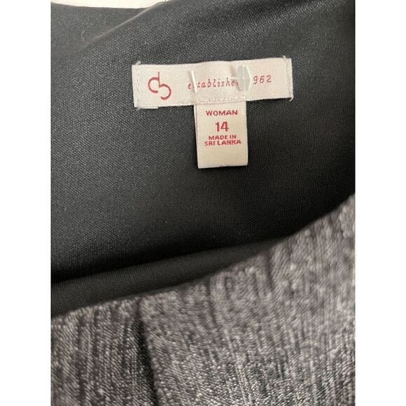 Vintage Womens Sleeveless Roni Sheath Dress with Peplum 1962 Gray Sz 14 - Picture 4 of 7